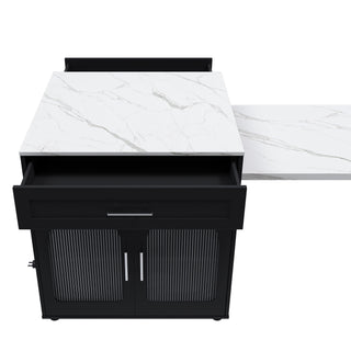 Expandable Kitchen Island With Power Outlet