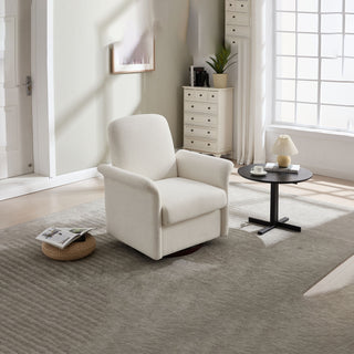 Modern Swivel Barrel Accent Chair With Base