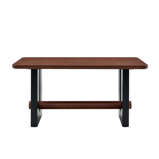 Compact Dining Table - Walnut / Black
