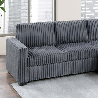 2 Piece Sectional Sofa With Right Arm Chaise And Left Arm Sofa - Dark Gray