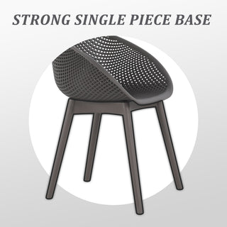 Modern Lounge Chair Set With Round Table