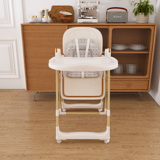 Convertible Baby High Chair To Rocker With 5 Point Harness