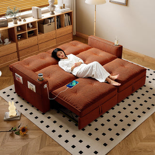2 In 1 Convertible Sofa Bed For Living Rooms