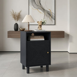 Nightstand With Charging Station & Storage