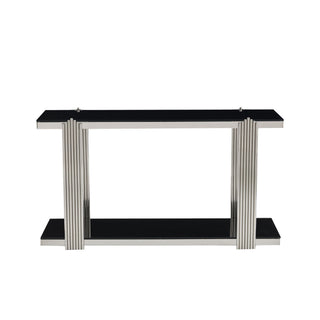 Console Table With Double Tier Storage
