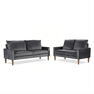 Upholstered Loveseat Sofa, 2 Seater Couch For Living Room Apartment