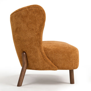 Nordic Chair Laid Back Loveseats With Curved Backres, No Armrests