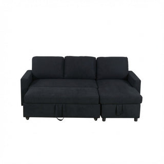 L - Shaped Convertible Sofa Bed With Storage Chaise