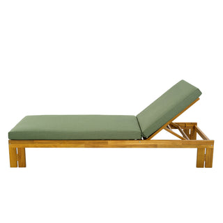 Outdoor Chaise Lounge Set & Side Table, 5 Position Adjustable Patio Recliner