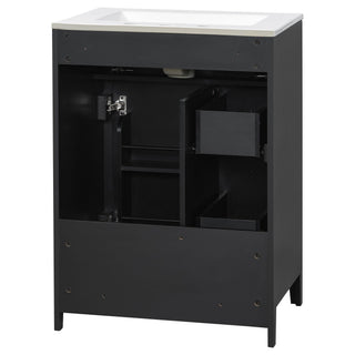 Modern Black Bathroom Vanity With Sink