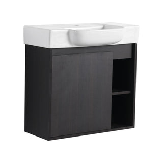 Wall Mounted Bathroom Vanity With Sink, Soft Close Door