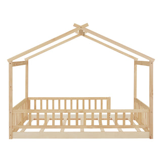 Bed House Bed Frame With Fence