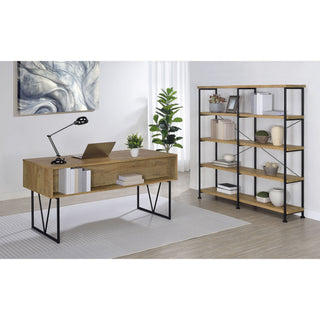 Vellun - 4 Drawer Writing Desk - Mango Color