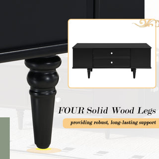 Modern Rectangle Coffee Table With Four Drawers
