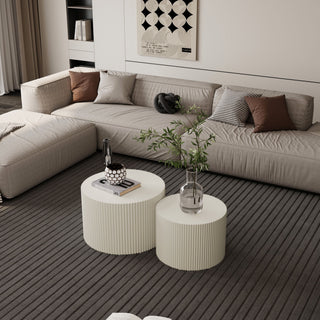 Wave Stripe Nesting Coffee Table (Set of 2)