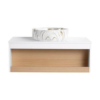 Floating Bathroom Vanity With Vessel Sink