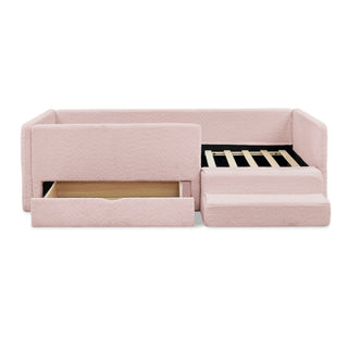 Safe Kids Bed With Guardrails And Storage