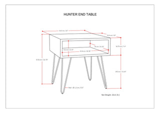 Hunter - End Table - Natural