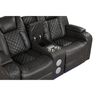 Benz - LED & Power Recliner With Adjustable Headrests And Ambient LED Lighting