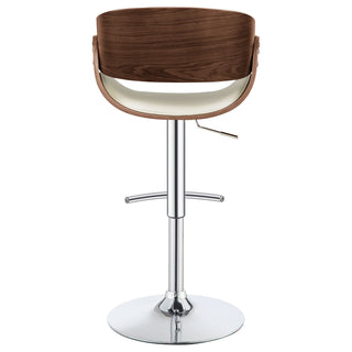 Ergonomic Adjustable Bar Stool - Ivory