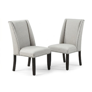 Dining Set With Upholstered Wing Back Chairs