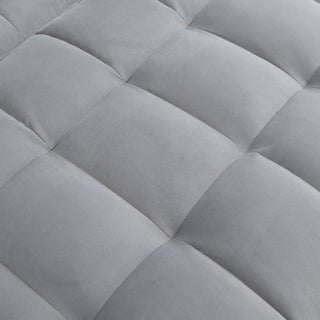 Modern Loveseat With Pullout Bed, Adjustable Reclining Backrest