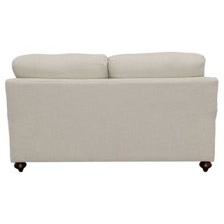Brewster - Upholstered Loveseat With English Arms - Light Gray