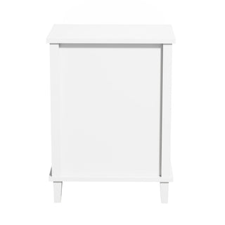 Nightstand & 1 Drawer And 1 Shelf - White