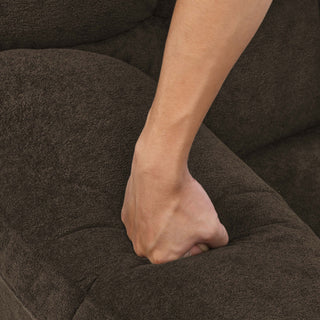 Devonaire - Manual Recliner With Padded Arms - Dark Brown