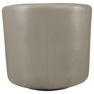 Swivel Armchair With Barrel-Back Design