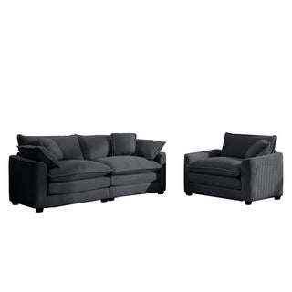 Elegant Oversized Sectional Sofa Set With Deep Seats And Flexible Layout