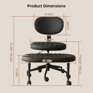 Ergonomic Cross Legged Office Chair With Back Support