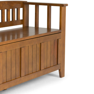 Acadian - Entryway Storage Bench, Handcrafted