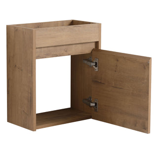 Modern Bathroom Vanity With Ceramic Basin, Wall Mounted Floating Sink Combo, Storage Cabinet