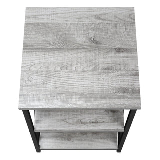 3 Tier Accent Table, Side Marble Look Contemporary & Modern