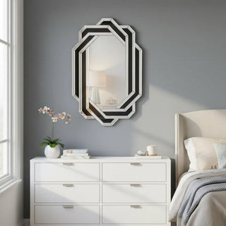 Diamond Wall Mirror - Silver