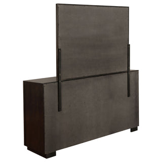 Prescott - 8 Drawer Dresser With Mirror - Smoked Peppercorn Brown
