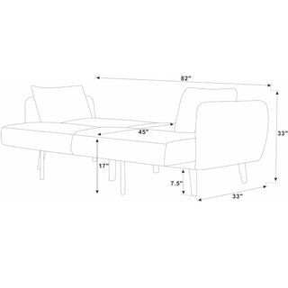 Futon Sofa Bed With Tall Legs