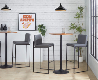 Fuji - Contemporary High Back Barstool Elegant Design