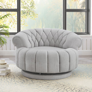 Round Swivel Accent Chair With Rotation