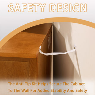 Floor Cabinet With Doors & Adjustable Shelf, Storage Cabinet For Entryway