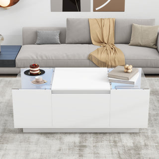 LED Coffee Table, Modern Center Table