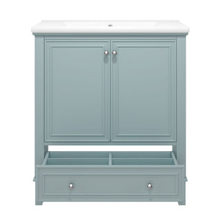 Modern Bathroom Vanity With Sink Combo, Doors And Drawer