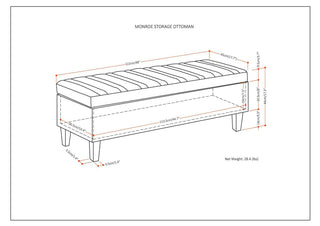 Monroe - Upholstered Storage Ottoman