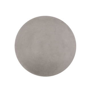 Outdoor Lightweight End Table Round Concrete Outdoor Side Table - Natural