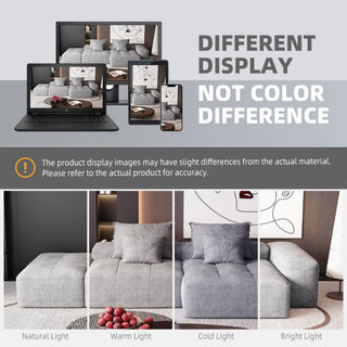 Modern Oversized Diy Combination Modular Sectional Sofa With Pillows