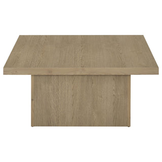 Eldridge - Coffee Table Set With Chunky Square Tops