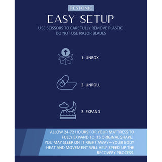 Comfort Care - Hybrid Restful Nights Euro Top Mattress With Premium Comfort Bedding Pack