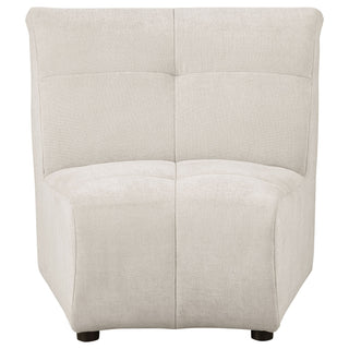 Oliver - 5 Piece Upholstered Sectional Sofa With Curved Silhouette - Ivory