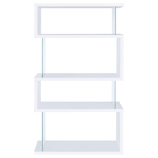 Elias - 4 Shelf Bookshelf With Zigzag Design